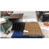 Image 1 : Wooden Printer Press Drawer 17" x 28" & Wooden File Organizer 13.5" x 13.5" x 14.5"