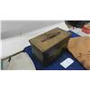 Image 4 : Military Metal Ammo Case & 1942 Canvas Tent Bag