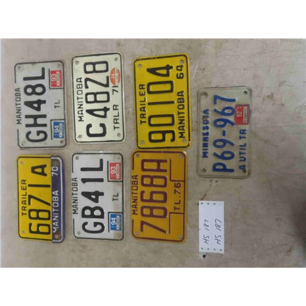 7 Trailer Plates