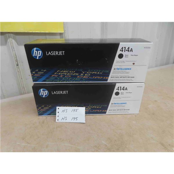 2 HP LaserJet 414A Black Toner Cartridge
