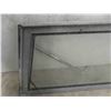 Image 3 : Rear Door Glass Aluminum Topper - Vintage Approx. 53" that tapers to 64" x 21"