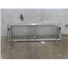 Image 4 : Rear Door Glass Aluminum Topper - Vintage Approx. 53" that tapers to 64" x 21"