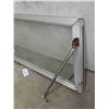 Image 6 : Rear Door Glass Aluminum Topper - Vintage Approx. 53" that tapers to 64" x 21"