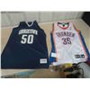 Image 1 : 2 NBA Basketball Jerseys ; Georgetown + Thunder