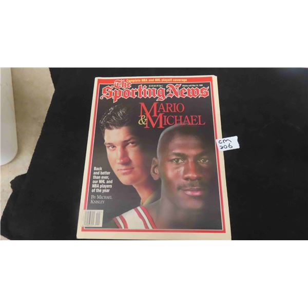 Mario Lemieux + Michael Jordan 1996 The Sporting News