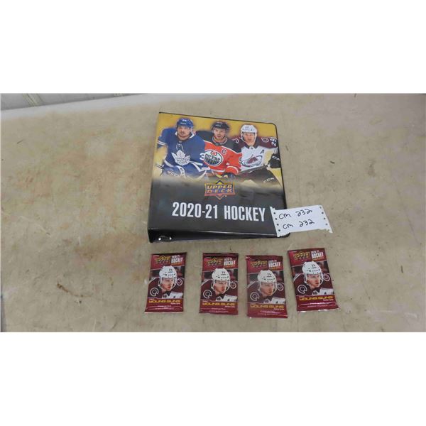 2020/21 Upper Deck Binder & 4 Hobby Card Packs