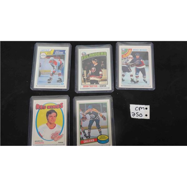 5 Assorted Hockey Cards