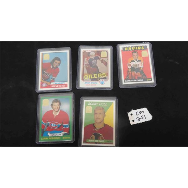 5 Assorted Hockey Cards