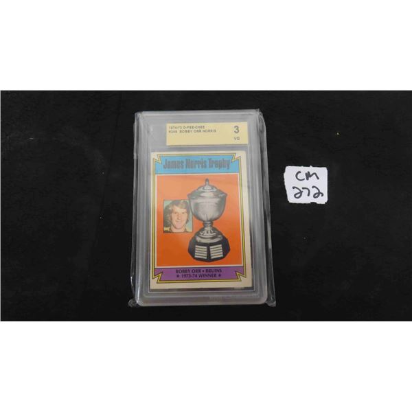 Graded Bobby Orr Boston Bruins Card