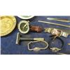 Image 3 : Corn Pipe- Buescher's, Letter Openers, Razor, 3 Watches, Compass, Ashtray