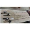 Image 1 : 4 Fishing Rods + Reels ; 2 Zebco 202, Zebco 33 Max, Mitchell SC200