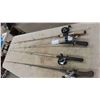 Image 6 : 4 Fishing Rods + Reels ; 2 Zebco 202, Zebco 33 Max, Mitchell SC200