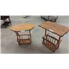 Image 1 : 2 Oak Stands / Magazine Rack Combo