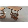 Image 2 : 2 Oak Stands / Magazine Rack Combo