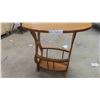 Image 5 : 2 Oak Stands / Magazine Rack Combo