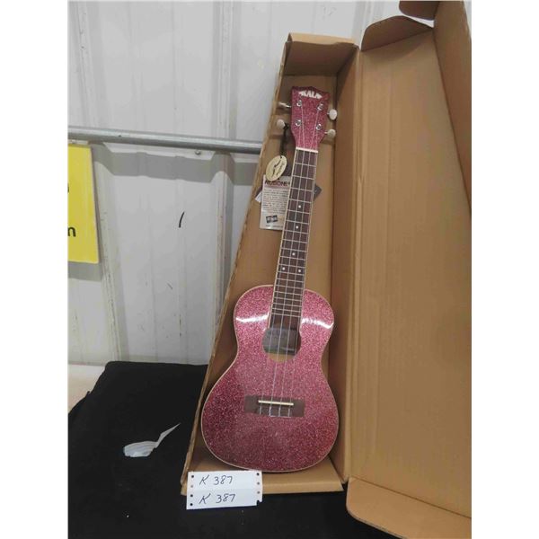 New Kala Pink Sparkle Ukulele