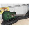 Image 2 : New Jay Turser Emerald Green Acoustic Guitar with Soft Case