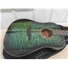 Image 5 : New Jay Turser Emerald Green Acoustic Guitar with Soft Case
