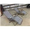 Image 1 : 2 Matching Folding Lounge Yard Chairs