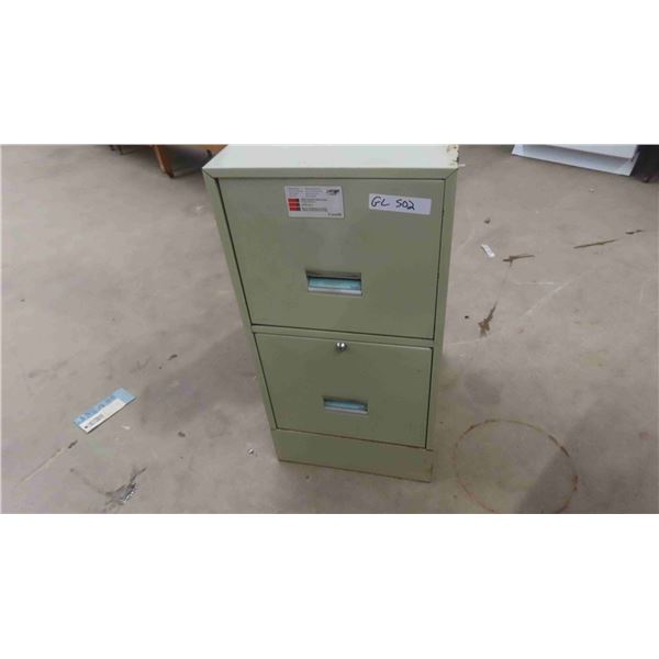 Metal 2 Drawer Filing Cabinet 15" x 18" x 29"