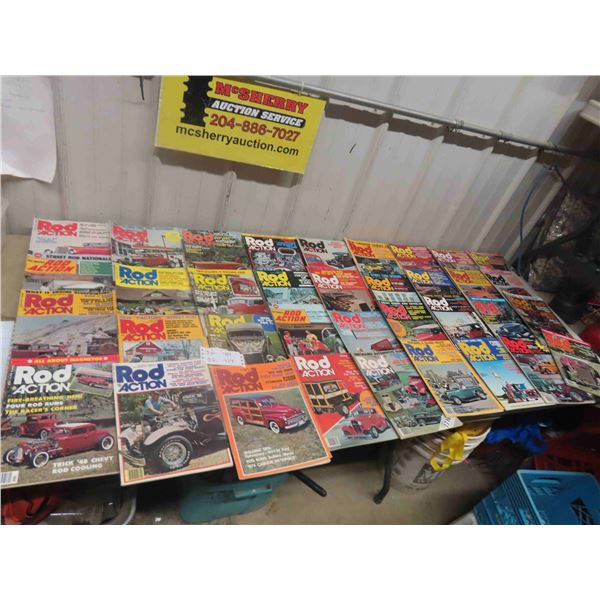 51 Rod Action Magazines - 1970s