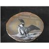 Image 2 : Sand Dollar in Wooden Display Case, Painting of Loon on Polished Stone