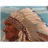 Image 3 : Petti Point Portrait of Indian Chief Measuring 9.75" x 12.75" - Beautifully Done