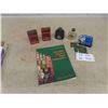 Image 1 : Canadian Country Store Collectibles Book , 3 Tins Small Crown Royal Bottle, Bottle 
