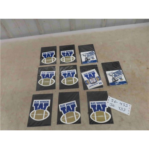 10 Winnipeg Blue Bombers Decal Stickers