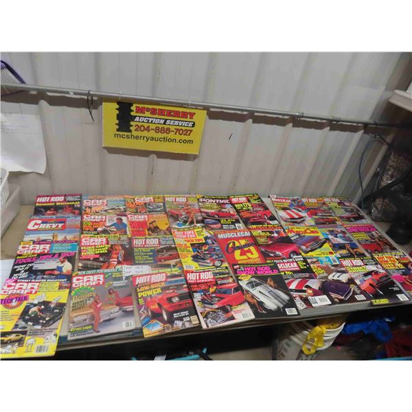 27 80s + 90s Hot Rod Muscle Car Magazines