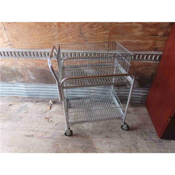 Delivery Cart with (2) 17" x 25" Storage Bins
