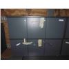 Image 1 : (2) 3 Door Upper Cabinets with Locks + Keys 16" x 16" x 42" 