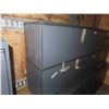 Image 2 : (2) 3 Door Upper Cabinets with Locks + Keys 16" x 16" x 42" 