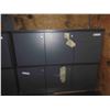 Image 1 : (2) 3 Door Upper Cabinets with Locks + Keys 16" x 16" x 42" 