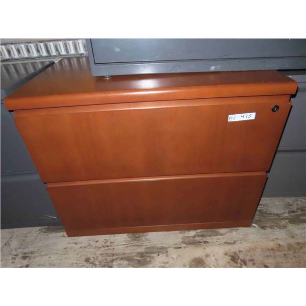 Wooden 2 Door Lateral Filing Cabinet 24" x 28" x 36"
