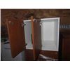 Image 4 : Wooden 6 Door Locking Cabinet with Keys 24" x 24" x 66"