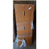 Image 1 : Wooden 6 Door Locking Cabinet with Keys 24" x 24" x 66"