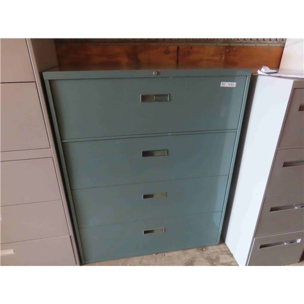 4 Drawer Metal filing Cabinet 18  x 42  x 52.5 