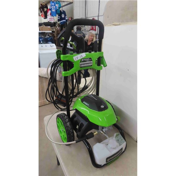 New Green Works 2100lbs Electric Pressure Washer