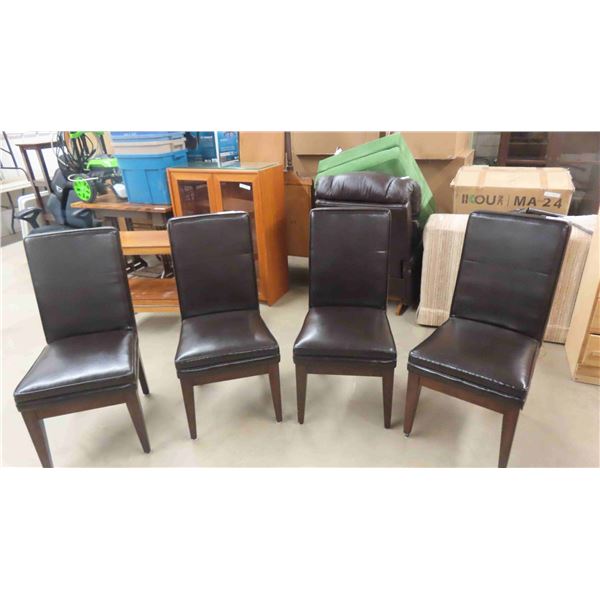 4 New Upholstered Comfy Dining Room Chairs