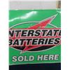 Image 4 : Interstate Batteries Metal Embossed Sign 24" x 36"
