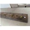 Image 5 : Coat Rack - Barn Board + Brass Door Knobs 7.5" x 45.5"