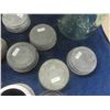 Image 6 : 8 Good Old Sealer Jars ; Ball Midwest, Perfect Set & Extra Lids, Ball Porcelain