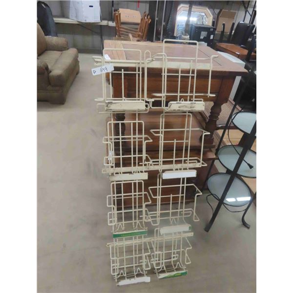 Wall Mount Magazine Rack 5  x 20.5  x 50 