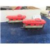 Image 3 : Vintage Train Set Including ; 2 Engines, 2 Cabooses,  Other Cars, Transformer, Track