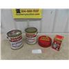 Image 1 : 4 Tins ; (2) Rogers Honey Tins 10lb, Frys Cocoa Tin, Droste's Cocoa Tin 