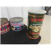 Image 2 : 6 Coffee Tins ; Blue Ribbon, Nabob, Imperial, Sanborn, Freshpak