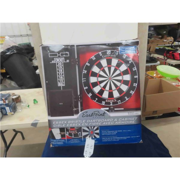 New East Point Dart Board in Cabinet