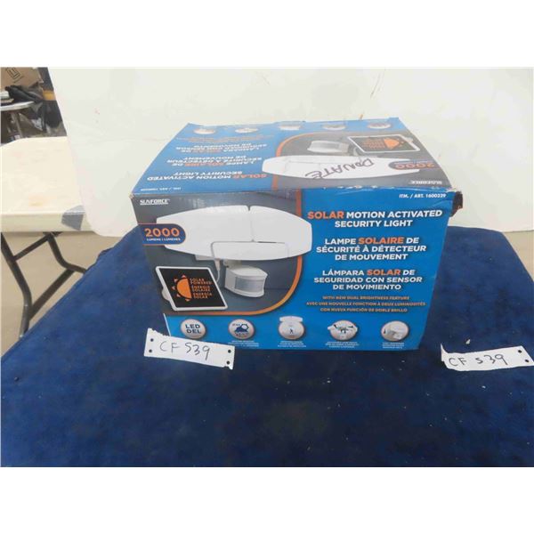 New Solar Motion Activated Security Light