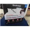 Image 3 : New Brookstone Queen Heated Mattress Pad 